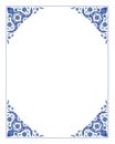 Floral Iznik Ottoman Frame